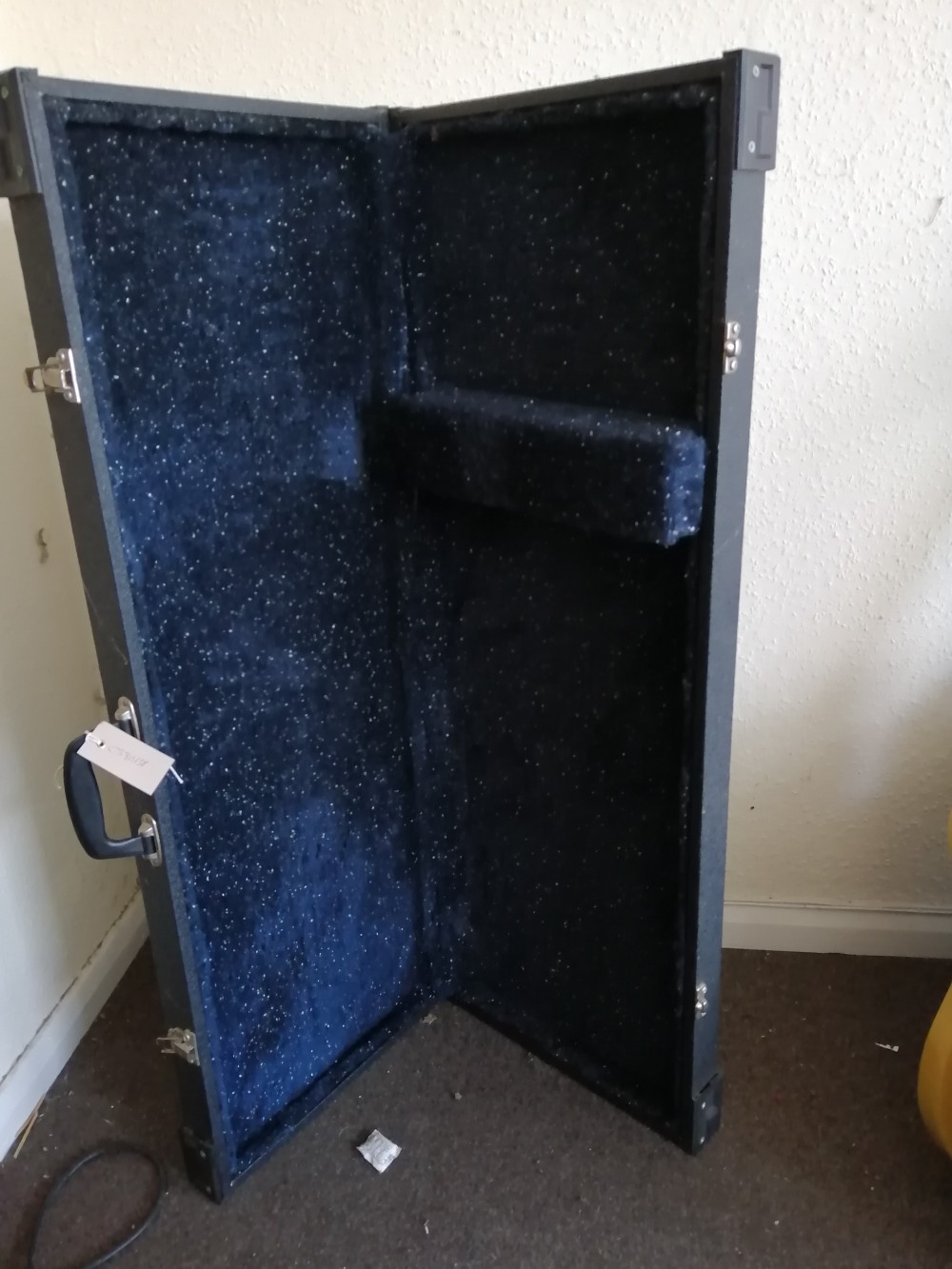 A hard guitar case
